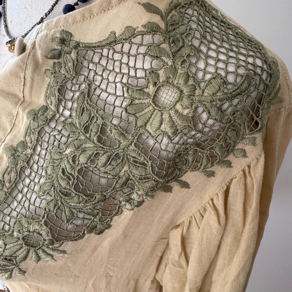 I Put a Spell on You Cutwork Embroidered Blouse by Chasing Unicorns - Picture 7 of 13
